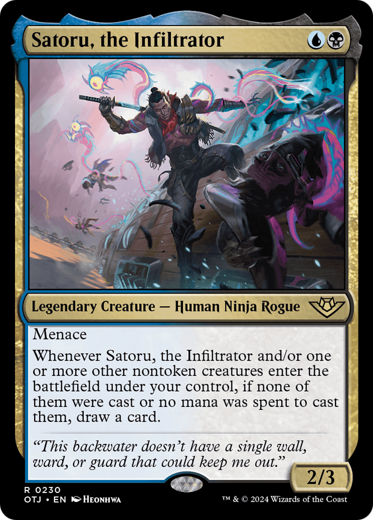 Satoru, the Infiltrator [Outlaws of Thunder Junction] Foil