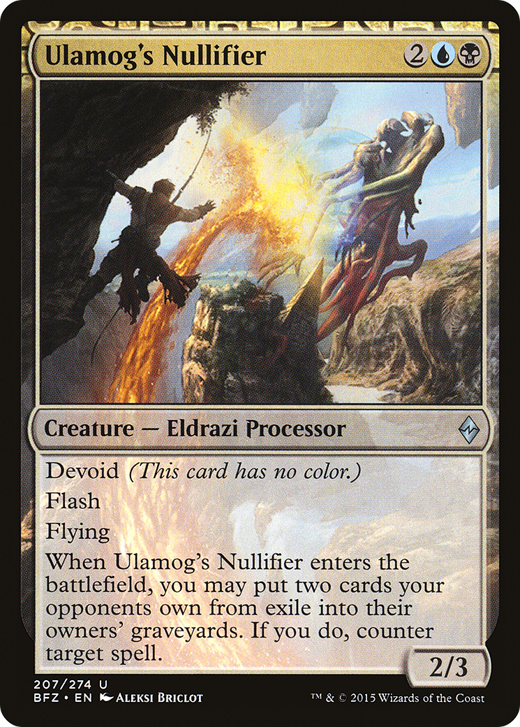 Ulamog's Nullifier [Battle for Zendikar] Foil