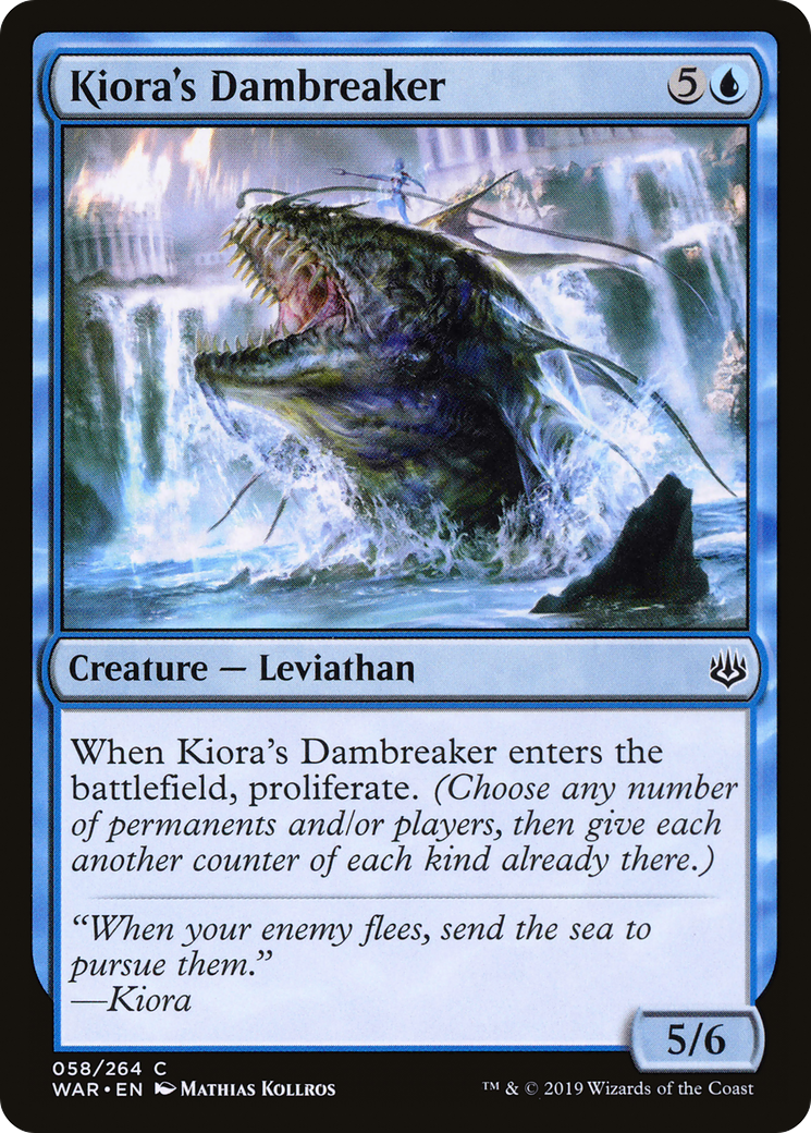 Kiora's Dambreaker [War of the Spark] Foil