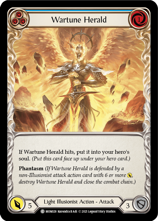 Wartune Herald (Blue) [MON028] (Monarch)  1st Edition Normal