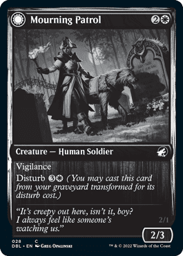 Mourning Patrol // Morning Apparition [Innistrad: Double Feature] Foil