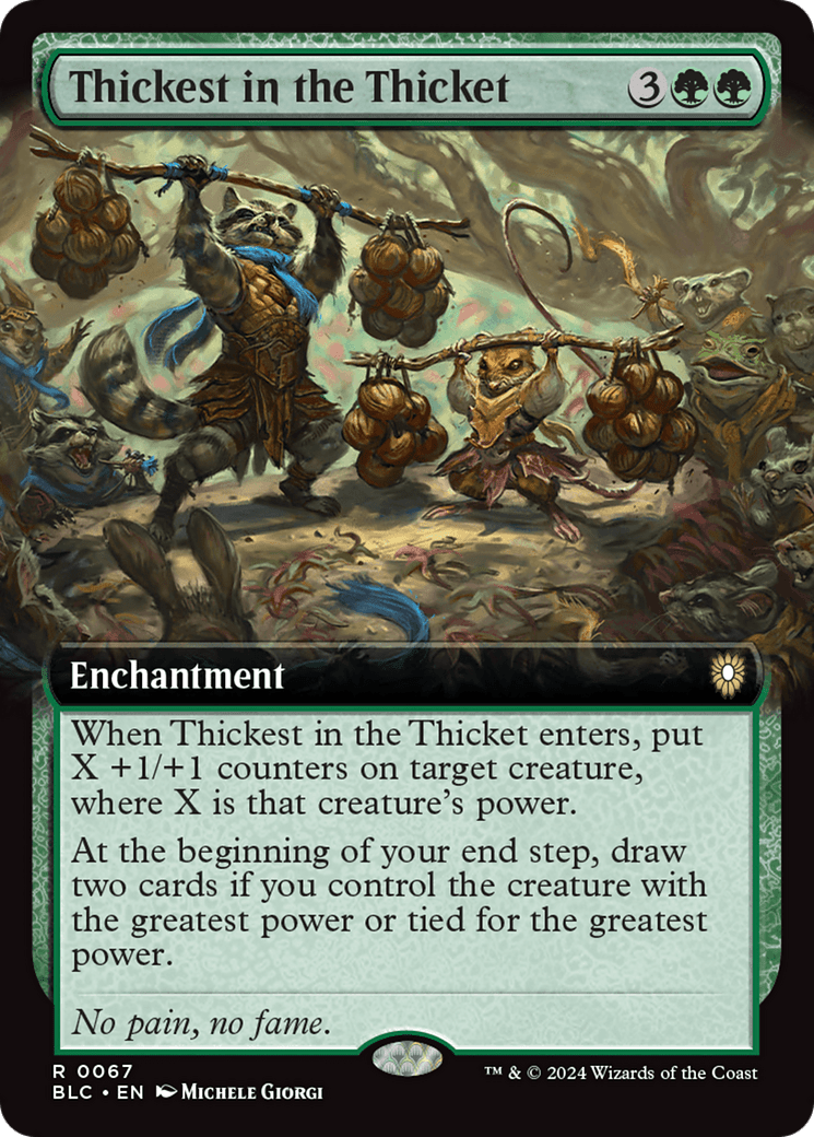 Thickest in the Thicket (Extended Art) [Bloomburrow Commander] Foil