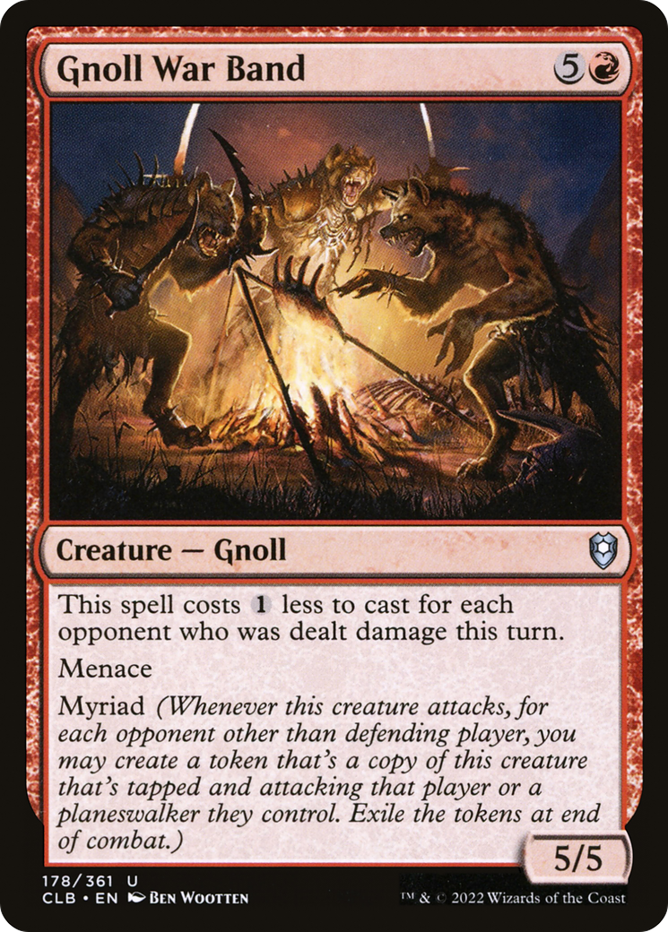 Gnoll War Band [Commander Legends: Battle for Baldur's Gate] Foil
