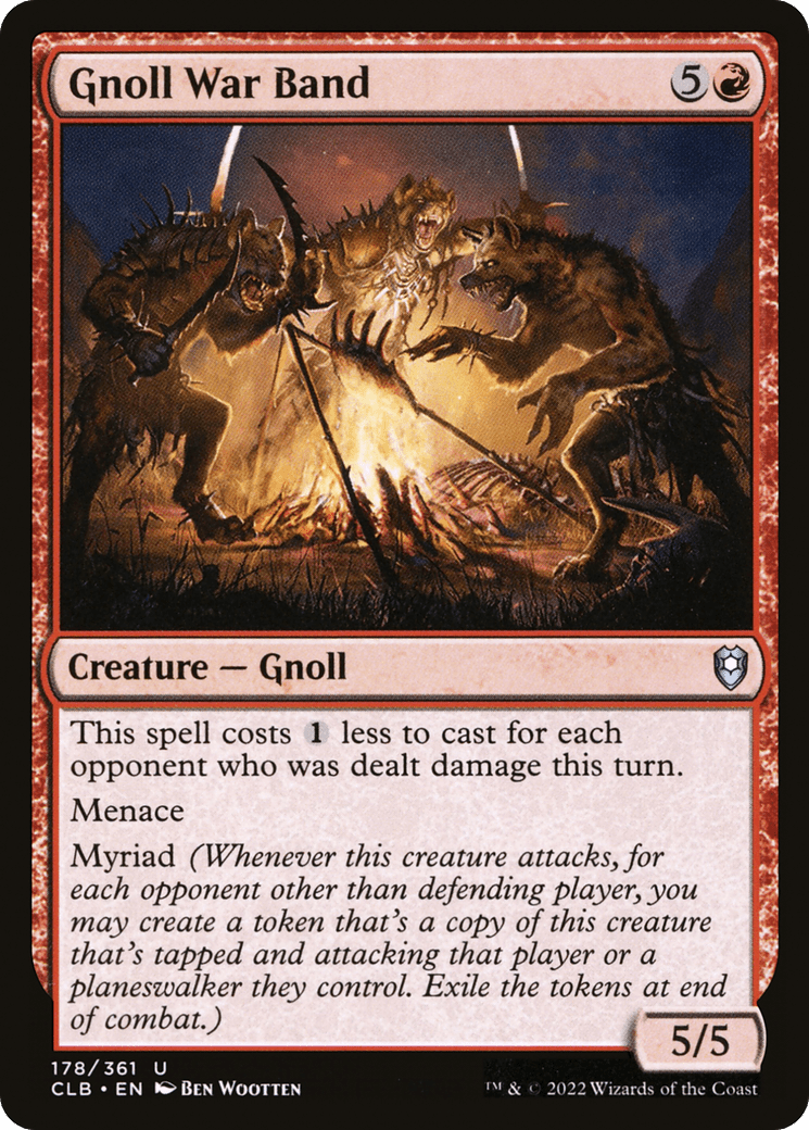 Gnoll War Band [Commander Legends: Battle for Baldur's Gate] Foil