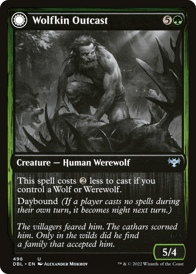 Wolfkin Outcast // Wedding Crasher [Innistrad: Double Feature] Foil