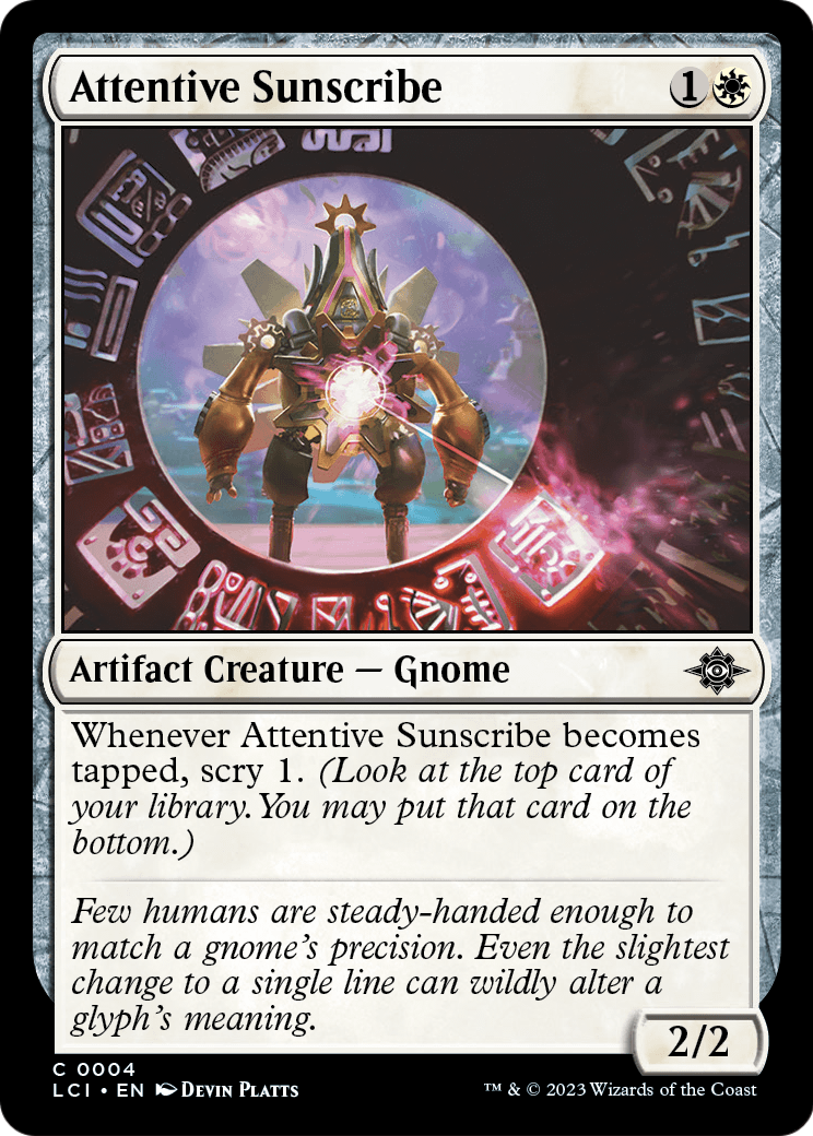 Attentive Sunscribe [The Lost Caverns of Ixalan] Foil