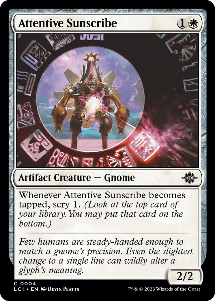 Attentive Sunscribe [The Lost Caverns of Ixalan] Foil