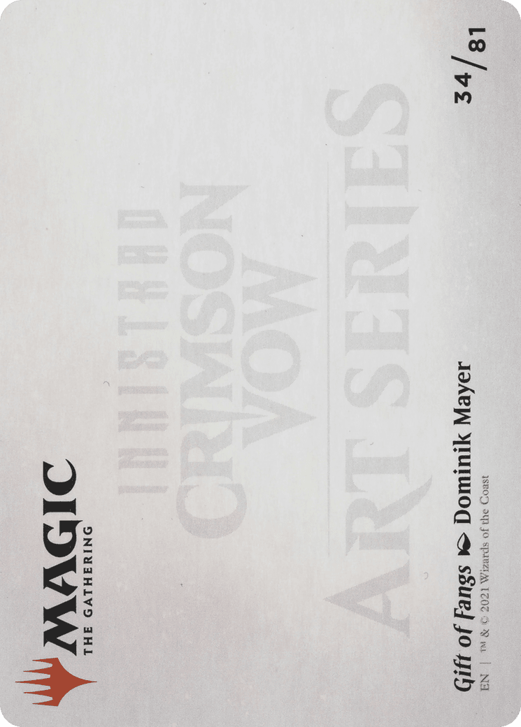 Gift of Fangs // Gift of Fangs (AVOW-034) - Crimson Vow Art Series (Borderless)