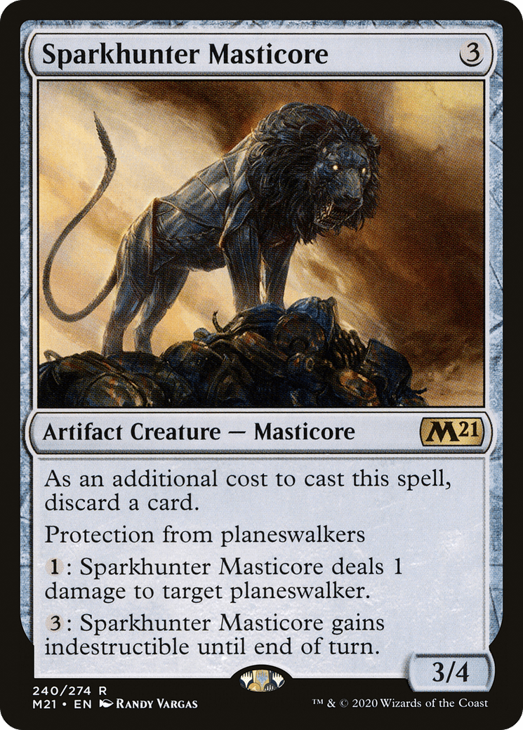 Sparkhunter Masticore [Core Set 2021] Foil