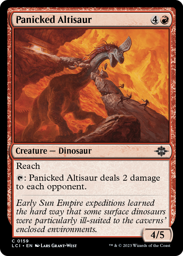 Panicked Altisaur [The Lost Caverns of Ixalan] Foil