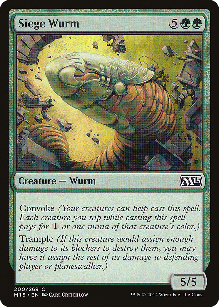 Siege Wurm [Magic 2015] Foil
