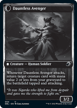 Bereaved Survivor // Dauntless Avenger [Innistrad: Double Feature] Foil