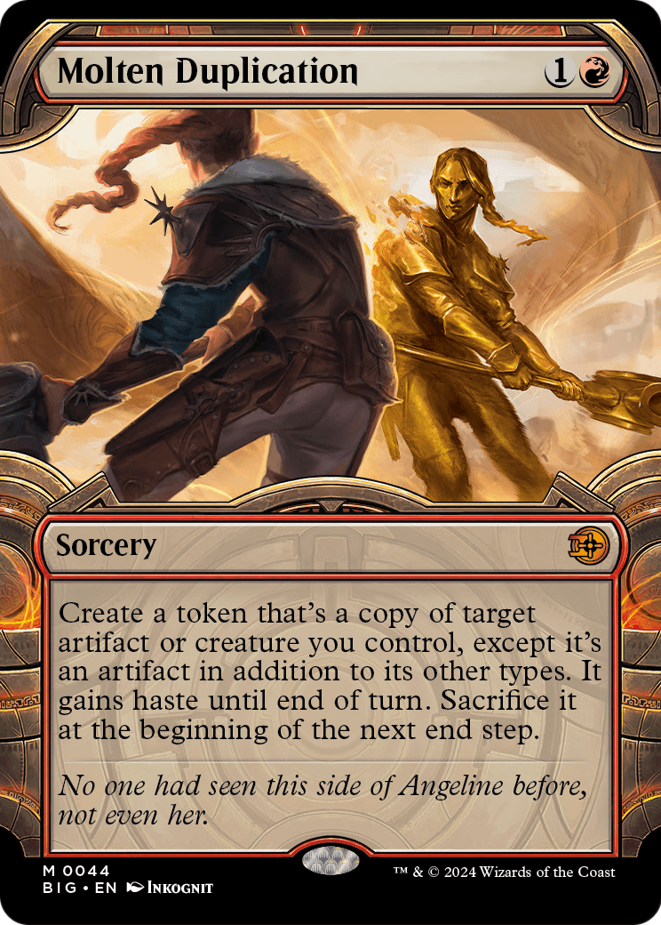 Molten Duplication (Showcase) [Outlaws of Thunder Junction: The Big Score] Foil