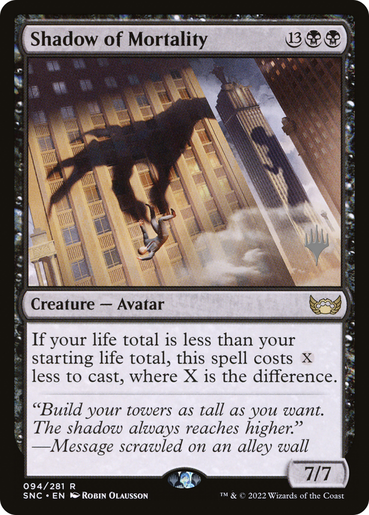 Shadow of Mortality (Promo Pack) [Streets of New Capenna Promos] Foil