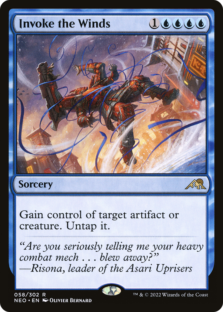 Invoke the Winds [Kamigawa: Neon Dynasty] Foil
