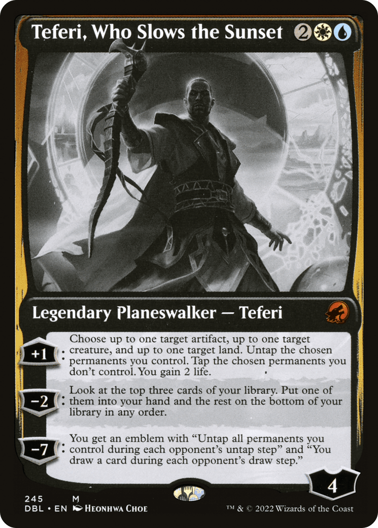Teferi, Who Slows the Sunset [Innistrad: Double Feature] Foil