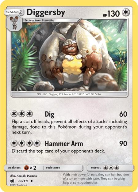 Diggersby 88/111 (SM - Crimson Invasion) 