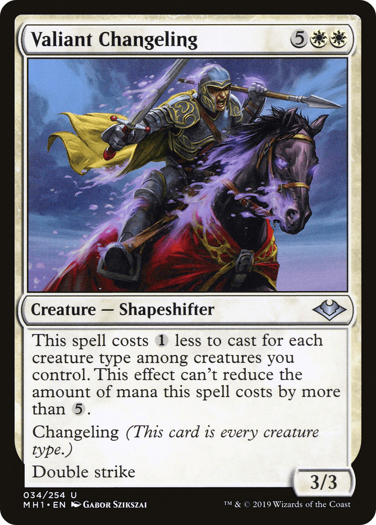 Valiant Changeling [Modern Horizons] Foil