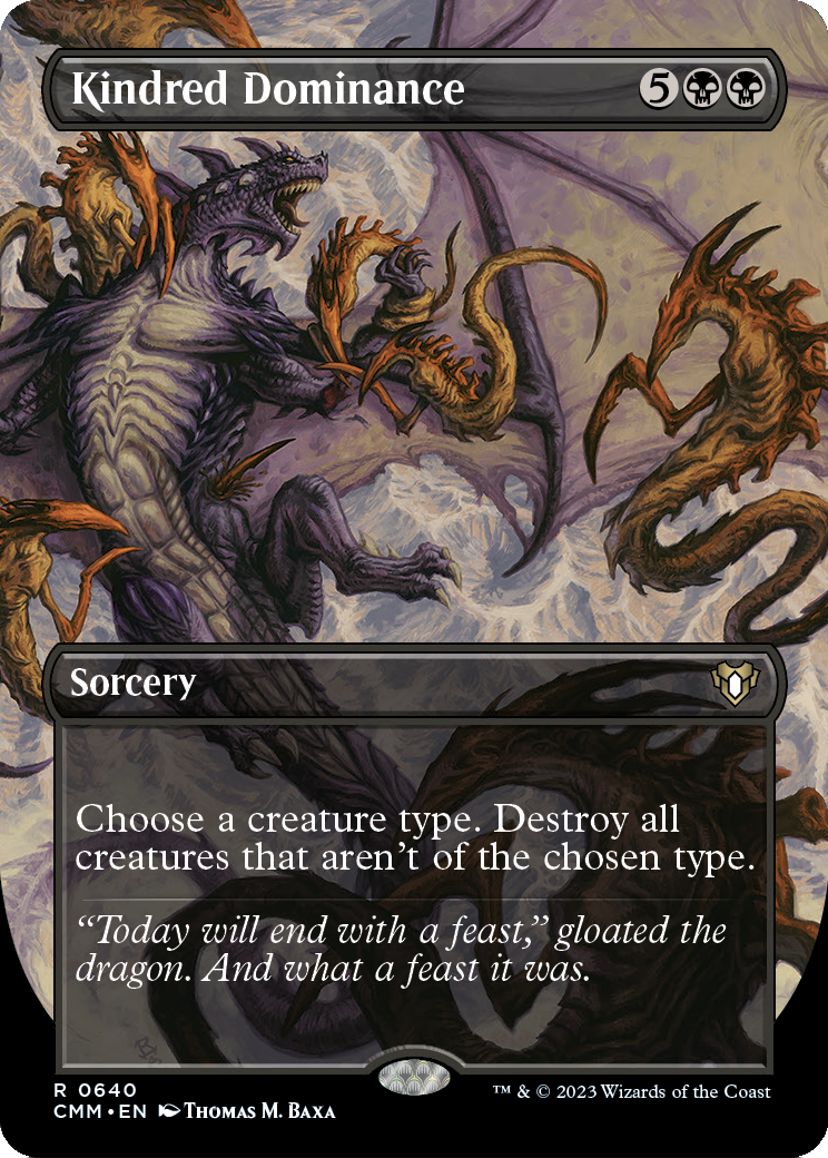 Kindred Dominance (Borderless Alternate Art) [Commander Masters] Foil