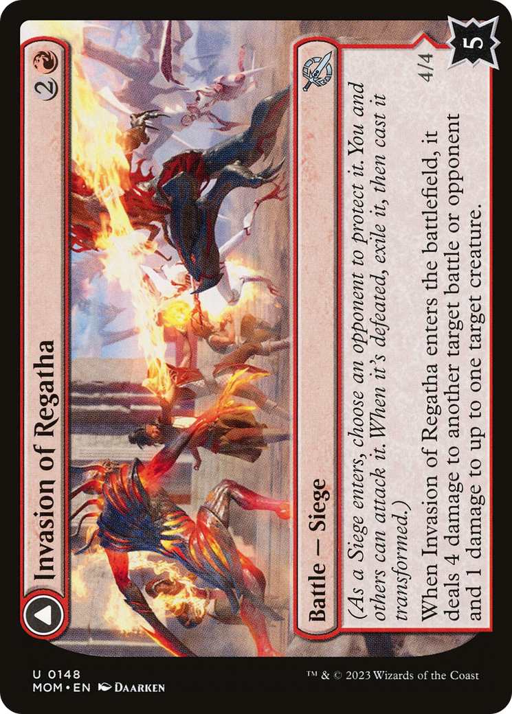Invasion of Regatha // Disciples of the Inferno [March of the Machine] Foil