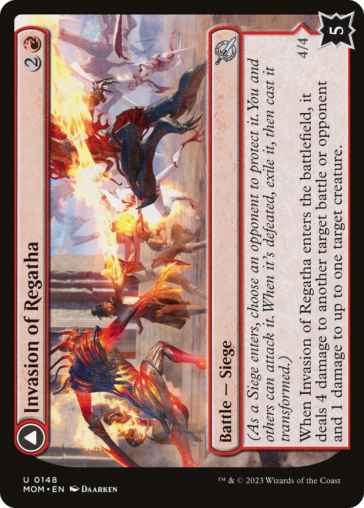 Invasion of Regatha // Disciples of the Inferno [March of the Machine] Foil