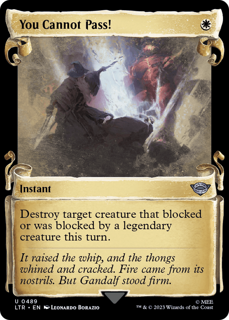 You Cannot Pass! [The Lord of the Rings: Tales of Middle-Earth Showcase Scrolls] Foil