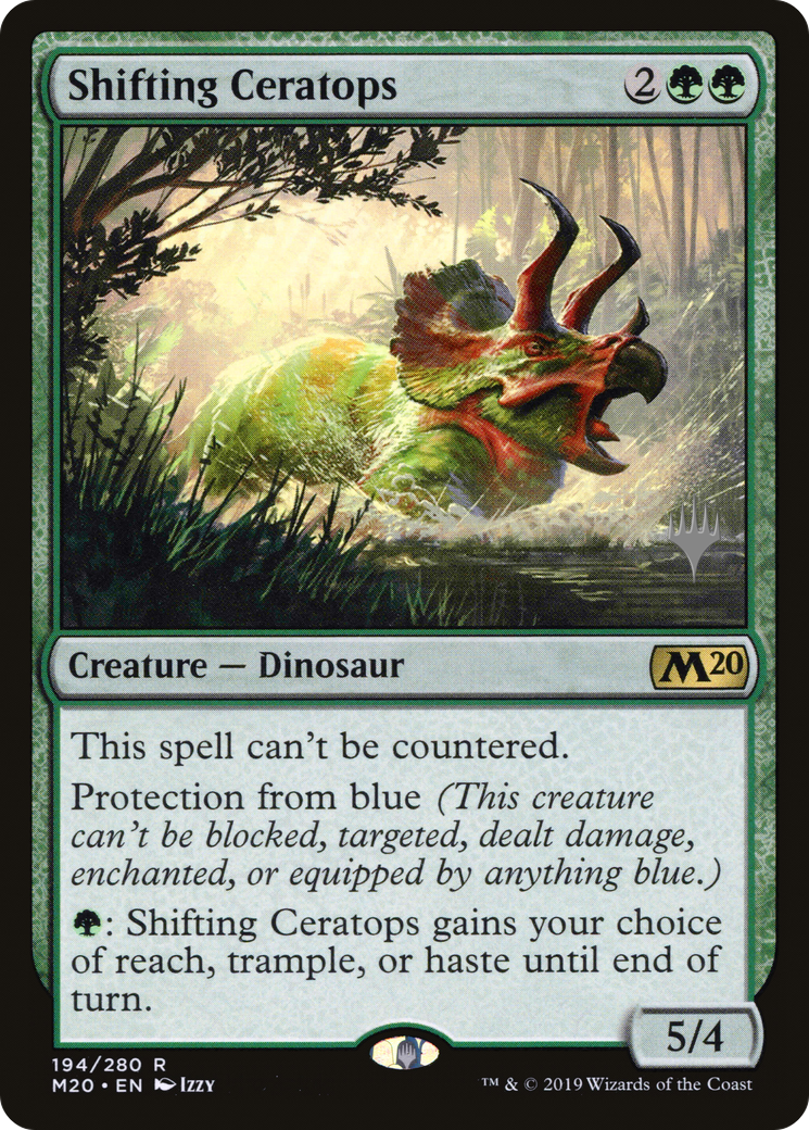 Shifting Ceratops (Promo Pack) [Core Set 2020 Promos] Foil
