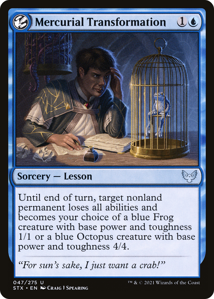 Mercurial Transformation [Strixhaven: School of Mages] Foil