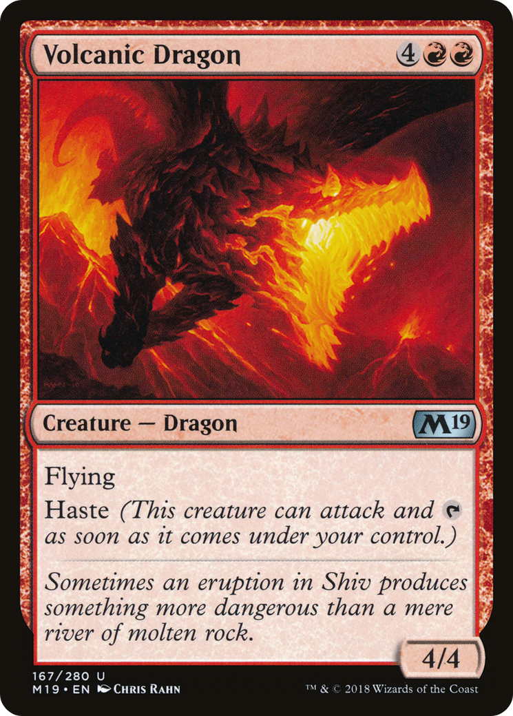 Volcanic Dragon [Core Set 2019] Foil