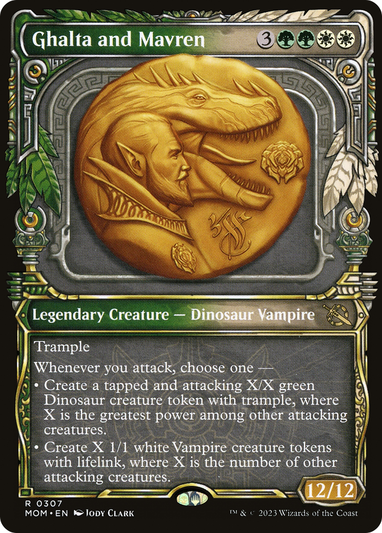 Ghalta and Mavren (Showcase Planar Booster Fun) [March of the Machine] Foil