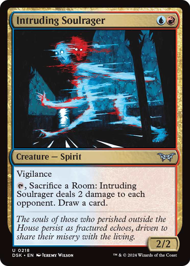 Intruding Soulrager [Duskmourn: House of Horror] Foil