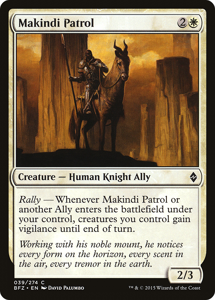 Makindi Patrol [Battle for Zendikar] Foil