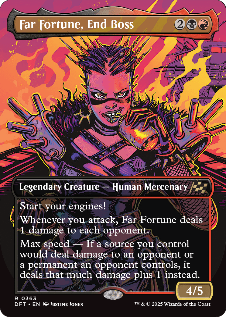 Far Fortune, End Boss |  Foil (363) [Aetherdrift]