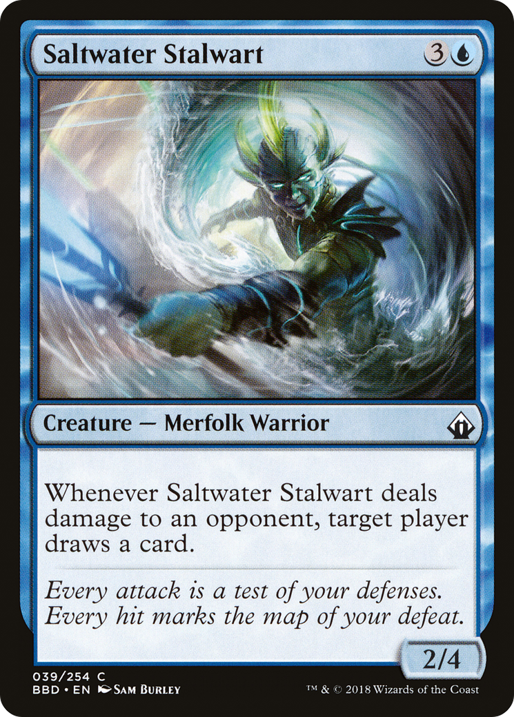 Saltwater Stalwart [Battlebond] Foil