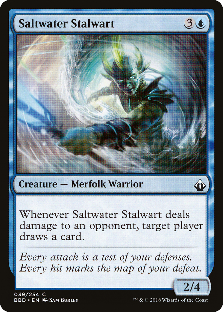 Saltwater Stalwart [Battlebond] Foil