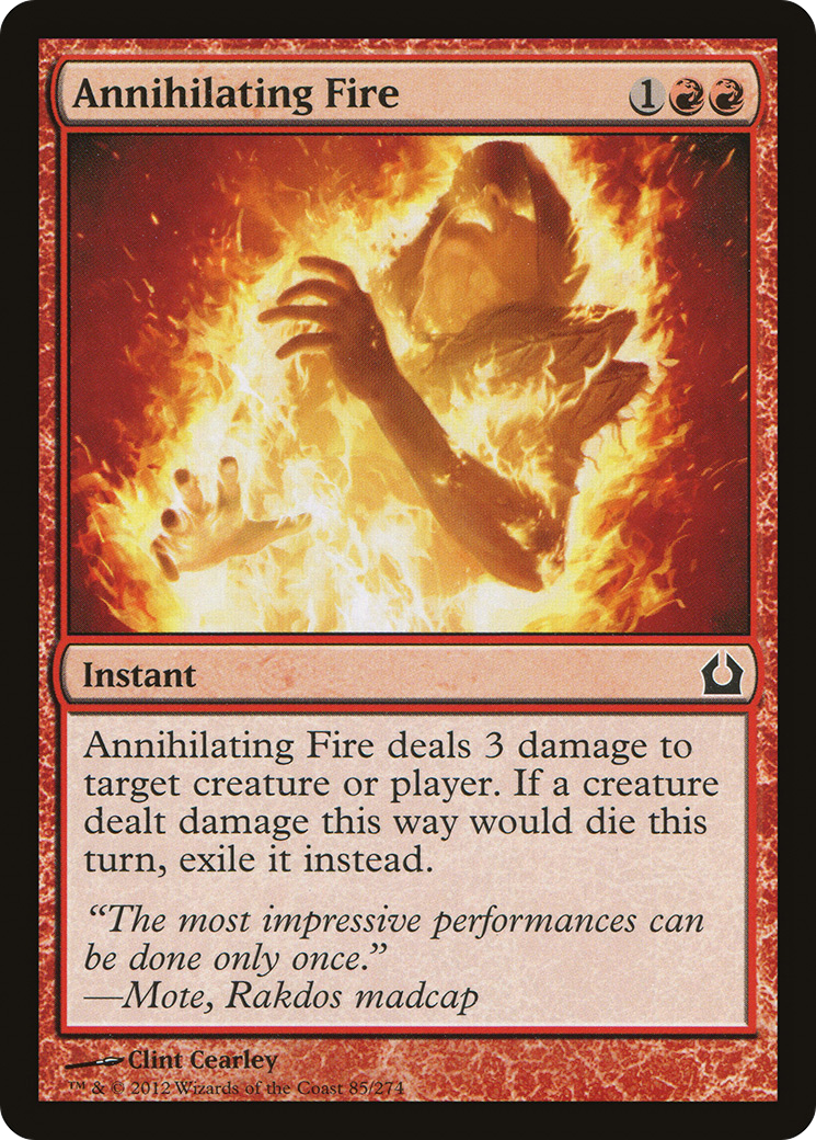 Annihilating Fire [Return to Ravnica] Foil