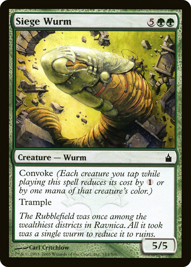 Siege Wurm [Ravnica: City of Guilds] Foil