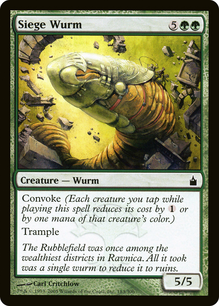 Siege Wurm [Ravnica: City of Guilds] Foil