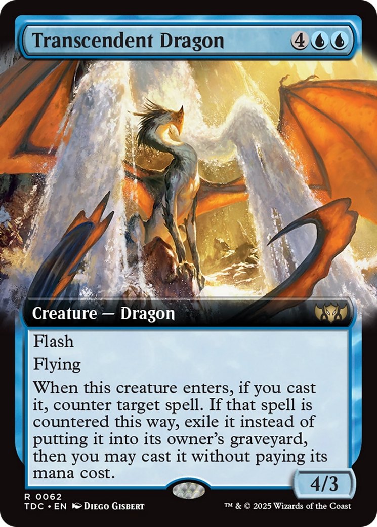 Transcendent Dragon (Extended Art) (062) [Commander: Tarkir: Dragonstorm]