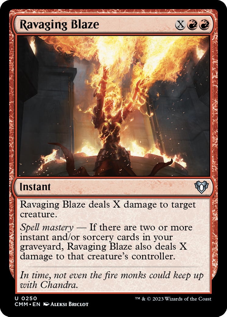 Ravaging Blaze [Commander Masters] Foil