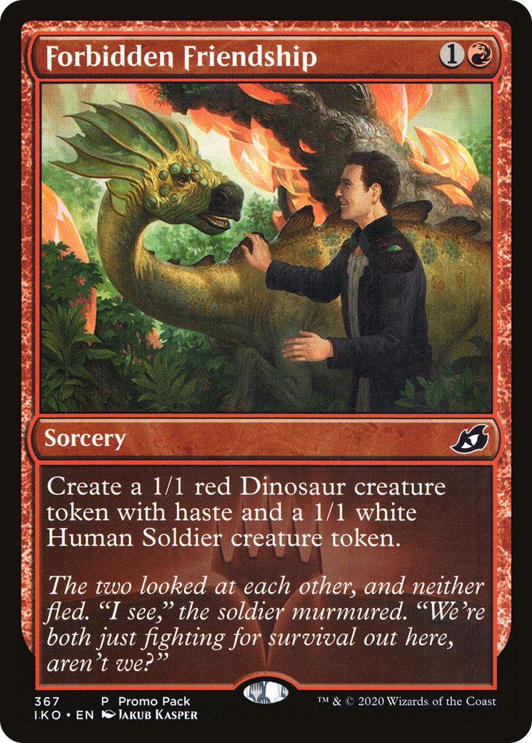 Forbidden Friendship (Promo Pack) [Ikoria: Lair of Behemoths Promos] Foil