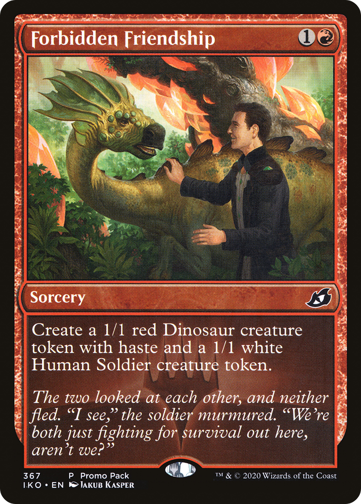 Forbidden Friendship (Promo Pack) [Ikoria: Lair of Behemoths Promos] Foil