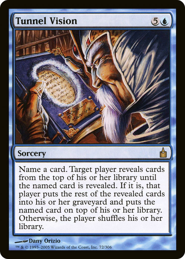 Tunnel Vision [Ravnica: City of Guilds] Foil