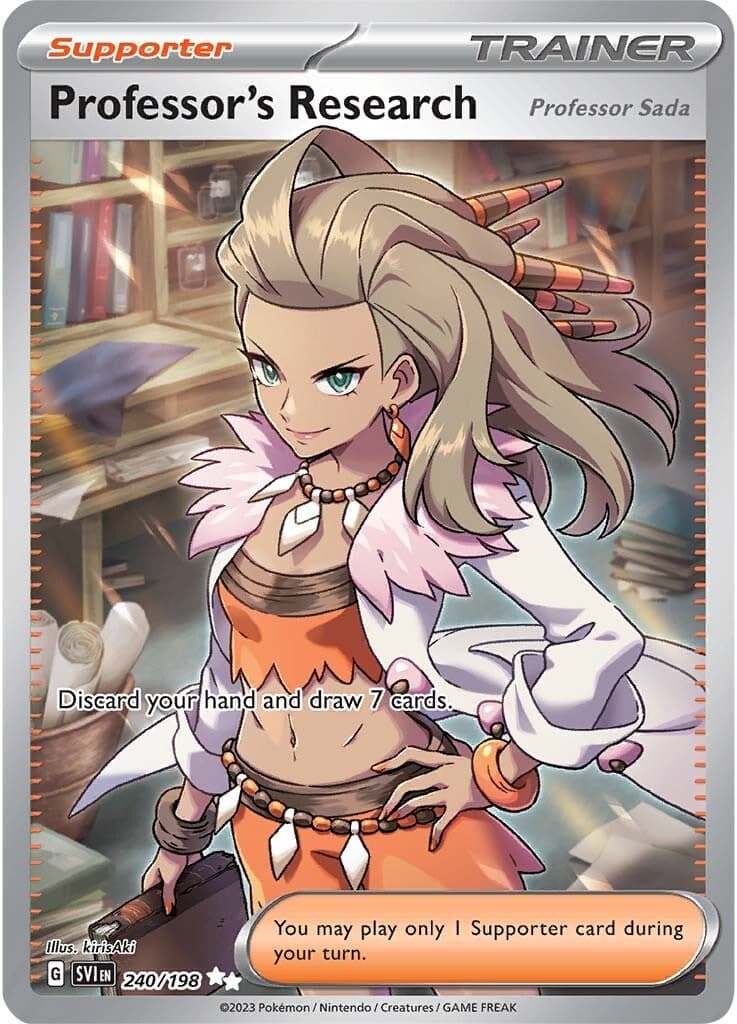 Professor's Research 240/198  - Holofoil SV01 Scarlet & Violet Base Set - Ultra Rare