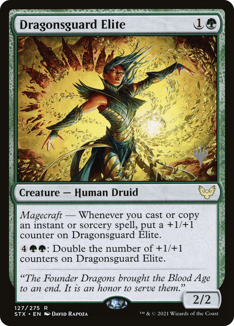 Dragonsguard Elite (Promo Pack) [Strixhaven: School of Mages Promos] Foil