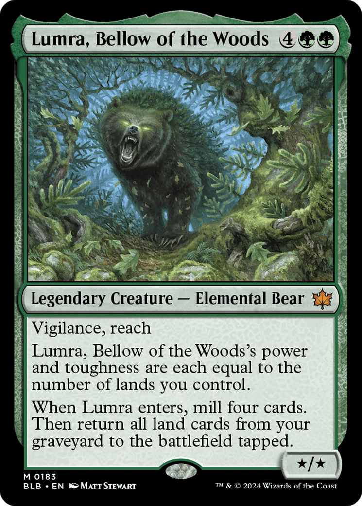 Lumra, Bellow of the Woods [Bloomburrow] Foil
