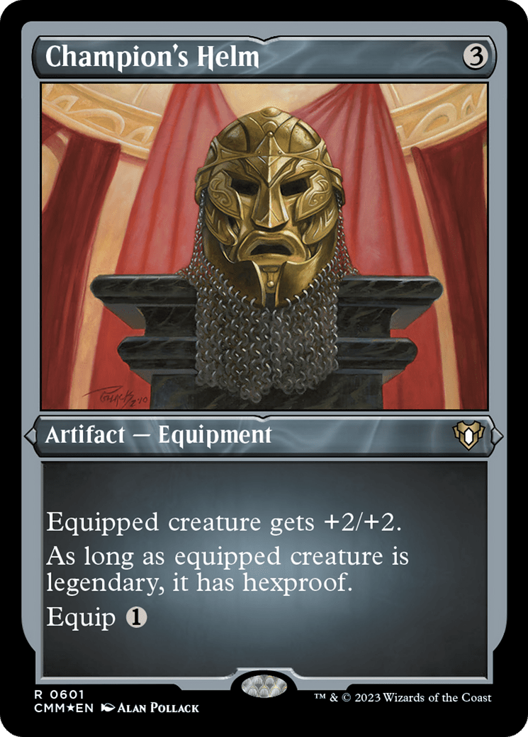 Champion's Helm (CMM-601) - Commander Masters Etched Foil
