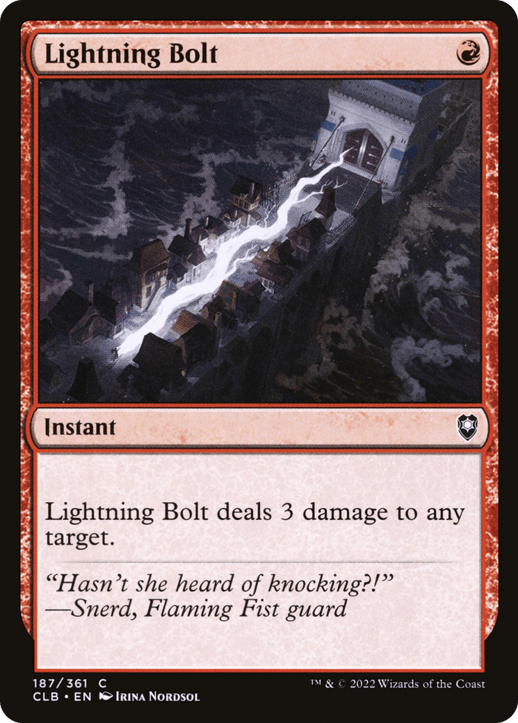 Lightning Bolt [Commander Legends: Battle for Baldur's Gate] Foil