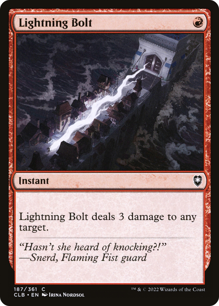 Lightning Bolt [Commander Legends: Battle for Baldur's Gate] Foil