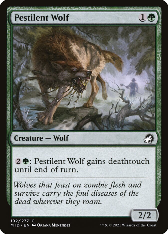 Pestilent Wolf 192/277 (Innistrad: Midnight Hunt) 